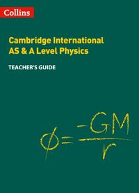 Produktbild: Collins Cambridge International AS & A Level - Cambridge International AS & A Level Physics Teacher's Guide