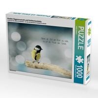 Produktbild: CALVENDO Puzzle Irischer Segenswunsch und Kohlmeisenbaby | 1000 Teile Lege-Gr&ouml;&szlig;e 64x48cm Foto-Puzzle f&uuml;r gl&uuml;ckliche Stunden