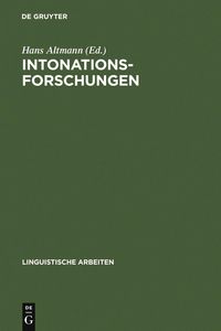 Produktbild: Intonationsforschungen