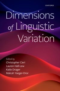 Produktbild: Dimensions of Linguistic Variation
