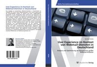 Produktbild: User Experience im Kontext von Webmail-Diensten in Deutschland