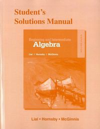 Produktbild: Student Solutions Manual for Beginning and Intermediate Alge
