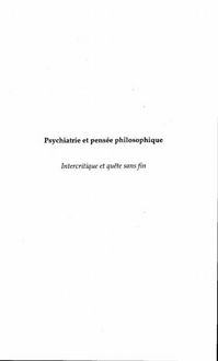 Produktbild: Psychiatrie et Pensee Philosophique