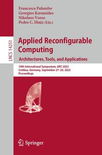 Produktbild: Applied Reconfigurable Computing. Architectures, Tools, and Applications
