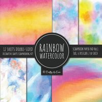 Produktbild: Rainbow Watercolor Scrapbook Paper Pad Vol.1 Decorative Crafts Scrapbooking Kit Collection for Card Making, Origami, Stationary, Decoupage, DIY Handmade Art Projects