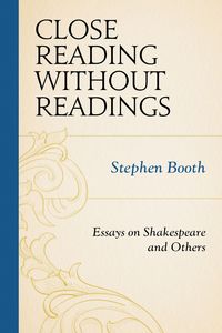 Produktbild: Close Reading without Readings