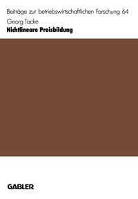 Produktbild: Nichtlineare Preisbildung