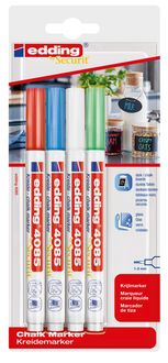 Produktbild: Edding Kreidemarker 4085 basic 4er Set