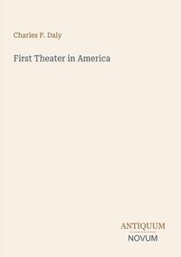 Produktbild: First Theater in America