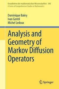 Produktbild: Analysis and Geometry of Markov Diffusion Operators