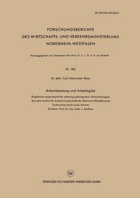 Produktbild: Arbeitsleistung und Arbeitsg&uuml;te