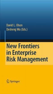Produktbild: New Frontiers in Enterprise Risk Management