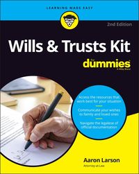 Bild vom Artikel Wills & Trusts Kit For Dummies vom Autor Aaron Larson