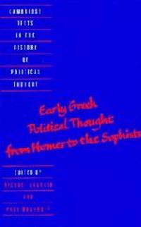 Produktbild: Early Greek Political Thought from Homer to the Sophists