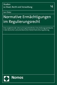 Produktbild: Normative Erm&auml;chtigungen im Regulierungsrecht