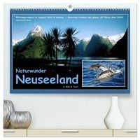 Produktbild: Naturwunder Neuseeland - in Bild und Text (hochwertiger Premium Wandkalender 2026 DIN A2 quer), Kunstdruck in Hochglanz