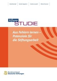 Produktbild: Aus Fehlern lernen - Potenziale f&uuml;r die Stiftungsarbeit