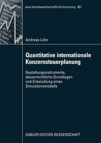 Produktbild: Quantitative internationale Konzernsteuerplanung