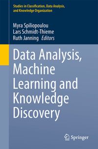 Produktbild: Data Analysis, Machine Learning and Knowledge Discovery