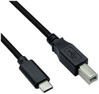 Produktbild: Roline USB-Kabel USB 2.0 USB-C&reg; Stecker, USB-B Stecker 1.80 m Schwarz Geschirmt 11.02.8336