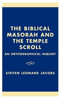 Produktbild: Biblical Masorah and the Temple Scroll