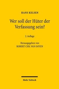 Produktbild: Wer soll der H&uuml;ter der Verfassung sein?