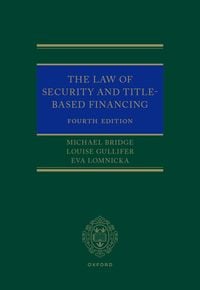 Produktbild: The Law of Security and Title-Based Financing