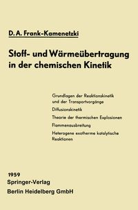Produktbild: Stoff- und W&auml;rme&uuml;bertragung in der chemischen Kinetik