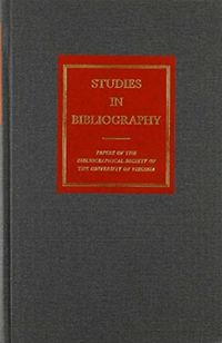 Produktbild: Studies in Bibliography, v. 60