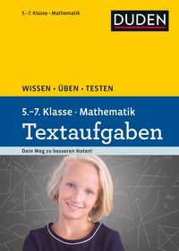 Produktbild: Wissen - &Uuml;ben - Testen: Mathematik Textaufgaben 5. bis 7. Klasse