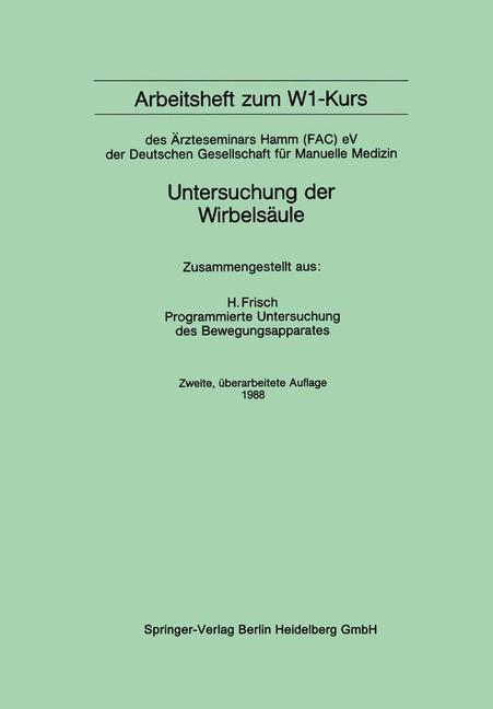 Produktbild: Arbeitsheft zum W1-Kurs