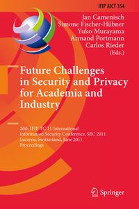 Produktbild: Future Challenges in Security and Privacy for Academia and Industry