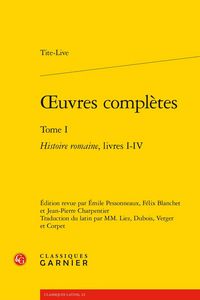 Produktbild: Oeuvres Completes Tome 1 : Histoire Romaine, Livres I-Iv