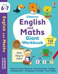 Produktbild: Usborne English and Maths Giant Workbook 6-7
