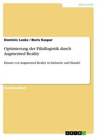Produktbild: Optimierung der Filiallogistik durch Augmented Reality