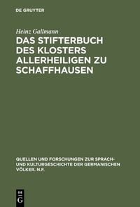 Produktbild: Das Stifterbuch des Klosters Allerheiligen zu Schaffhausen