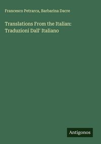 Produktbild: Translations From the Italian: Traduzioni Dall' Italiano