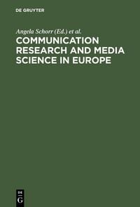Produktbild: Communication Research and Media Science in Europe