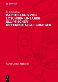 Produktbild: Darstellung von L&ouml;sungen linearer elliptischer Differentialgleichungen