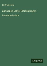 Produktbild: Zur Neuen Lehre; Betrachtungen