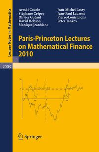 Produktbild: Paris-Princeton Lectures on Mathematical Finance 2010