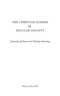 Produktbild: The Christian School in Secular Society