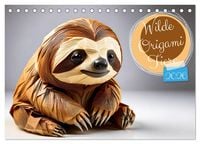 Produktbild: Wilde Origami Tiere (Tischkalender 2026 DIN A5 quer), CALVENDO Monatskalender