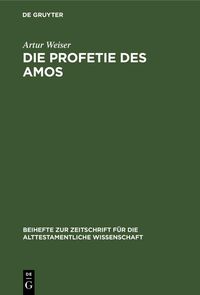 Produktbild: Die Profetie des Amos