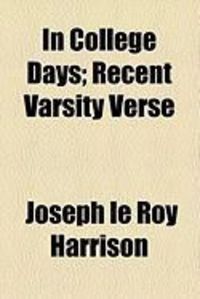 Produktbild: In College Days; Recent Varsity Verse