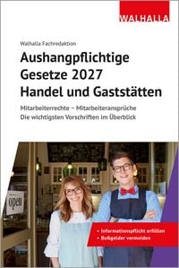 Produktbild: Aushangpflichtige Gesetze 2027 Handel und Gastst&auml;tten