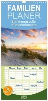 Produktbild: Familienplaner 2027 - Stimmungsvolle K&uuml;stenmomente mit 5 Spalten (Wandkalender, 21 x 45 cm) CALVENDO