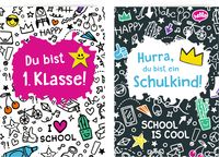 Produktbild: Grußkarte m. Pin - Du bist 1.Klasse/ein Schulkind, sort.i.D.
