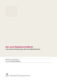 Produktbild: Der neue Registerschuldbrief