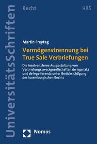 Produktbild: Verm&ouml;genstrennung bei True Sale Verbriefungen